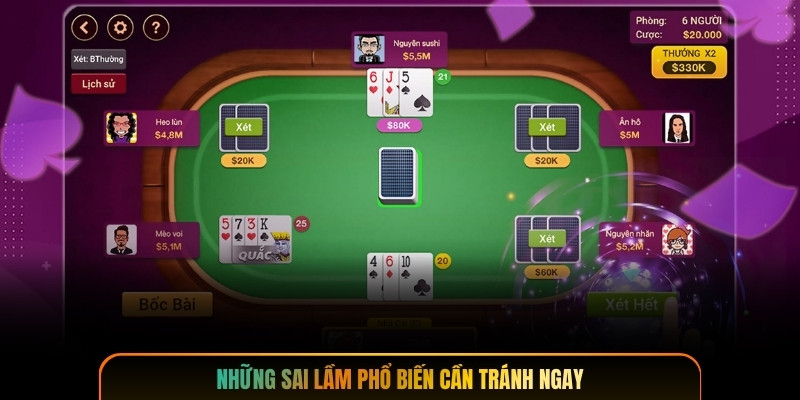 Những sai lầm phổ biến cần tránh ngay